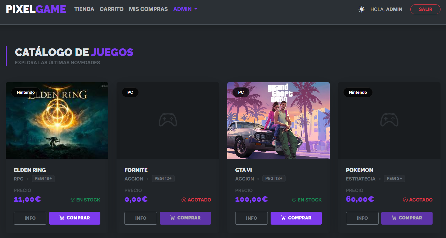 Captura de PixelGameNow